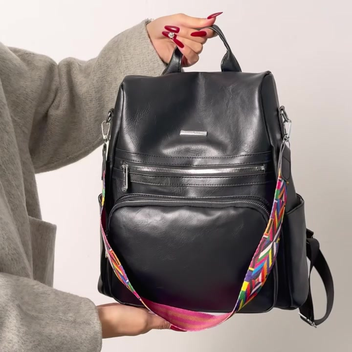 Mochila Bolsa Feminina GRANDE Escolar Trabalho Viagem Couro Sintéticos