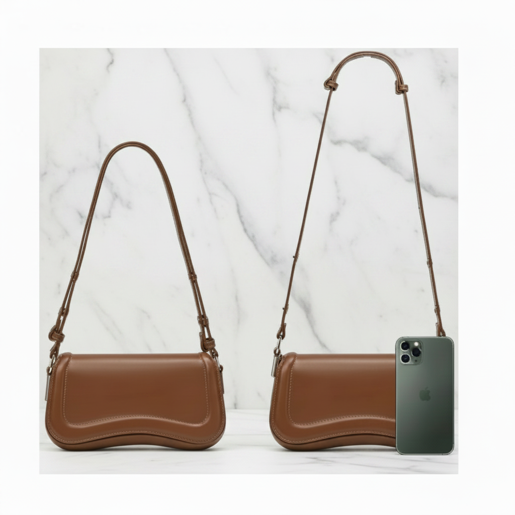 Bolsa de Ombro Pequenas Feminina,Mini Bolsas Sacola Tiracolo Moderna de Couro Impermeável,Shoulder Handbag