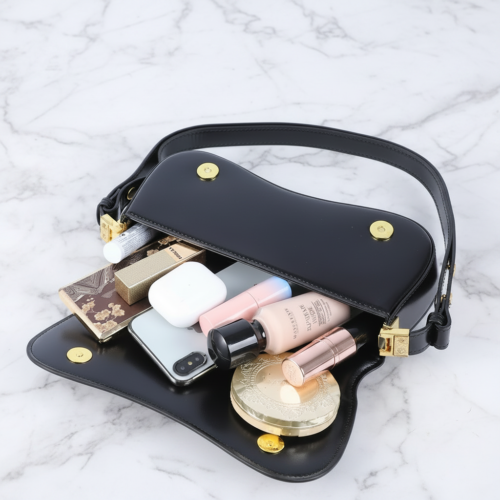 Bolsa de Ombro Pequenas Feminina,Mini Bolsas Sacola Tiracolo Moderna de Couro Impermeável,Shoulder Handbag