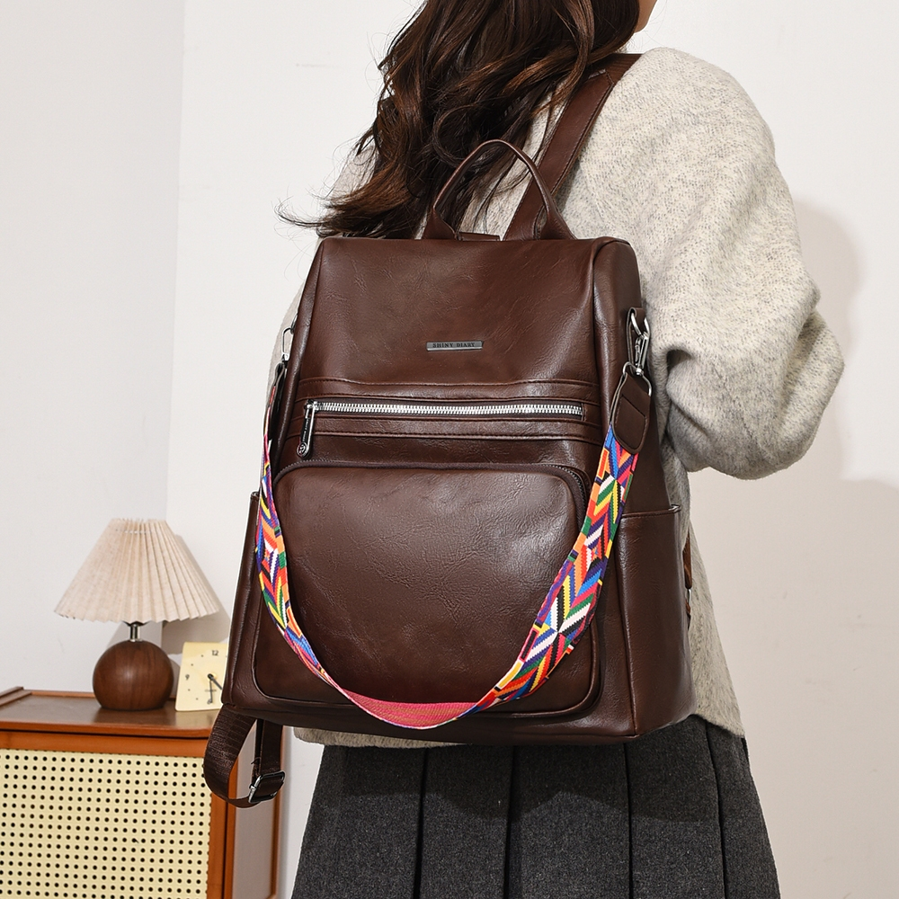 Mochila Bolsa Feminina GRANDE Escolar Trabalho Viagem Couro Sintéticos