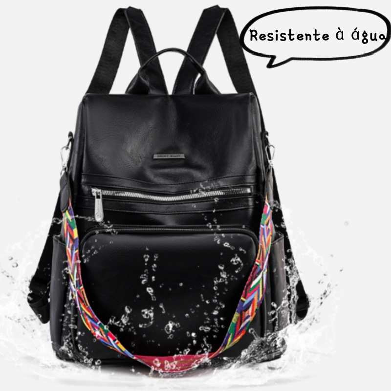 Mochila Bolsa Feminina GRANDE Escolar Trabalho Viagem Couro Sintéticos