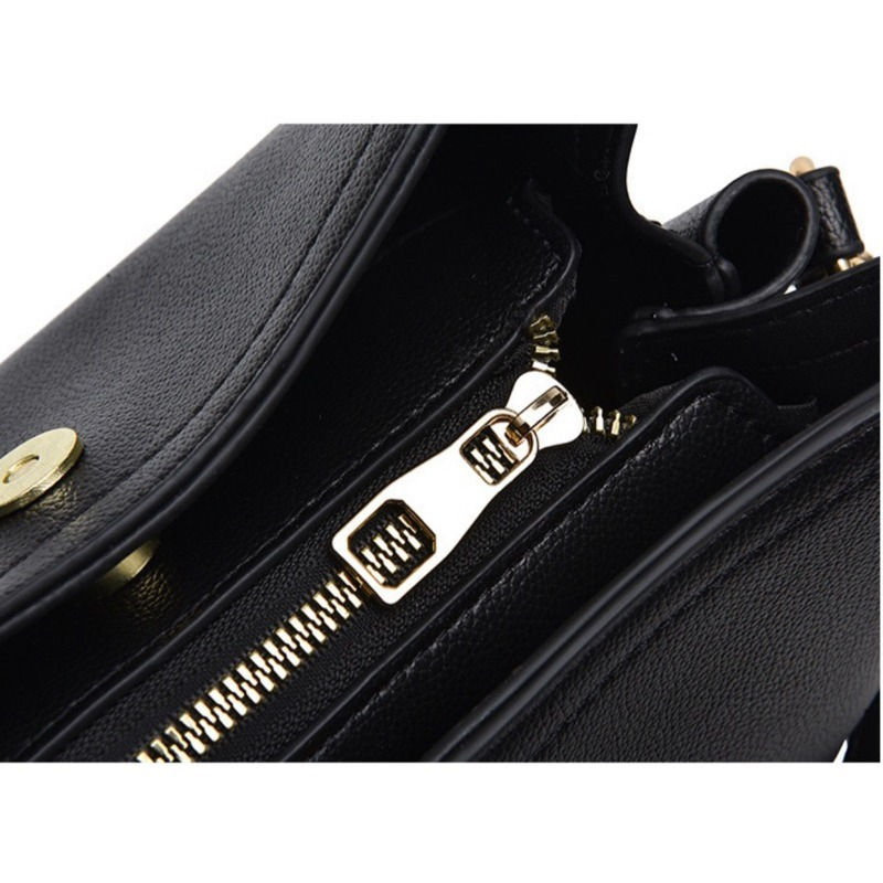 Senhoras 2 em 1 alça de ombro dupla média Crossbody Bolsa
